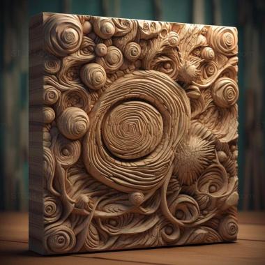 Patterns and decorations stl Isotoma 4 3d model